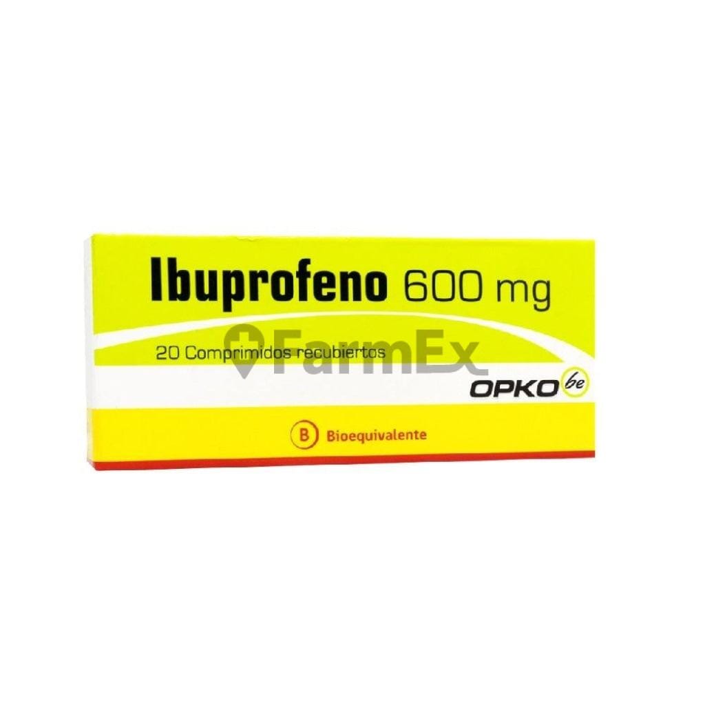 Ibuprofeno 600 mg x 20 comprimidos Farmex-Pluxee-Persistente
